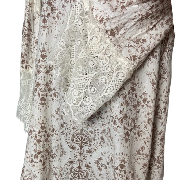 O'Neil Panama Womens Bell Sleeve Tunic Bohemian Floral Mini Dress Size Small - Picture 11 of 12